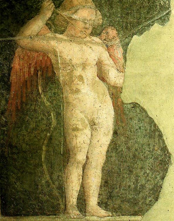 Piero della Francesca cupid returning an arrow to the quiver oil painting image
